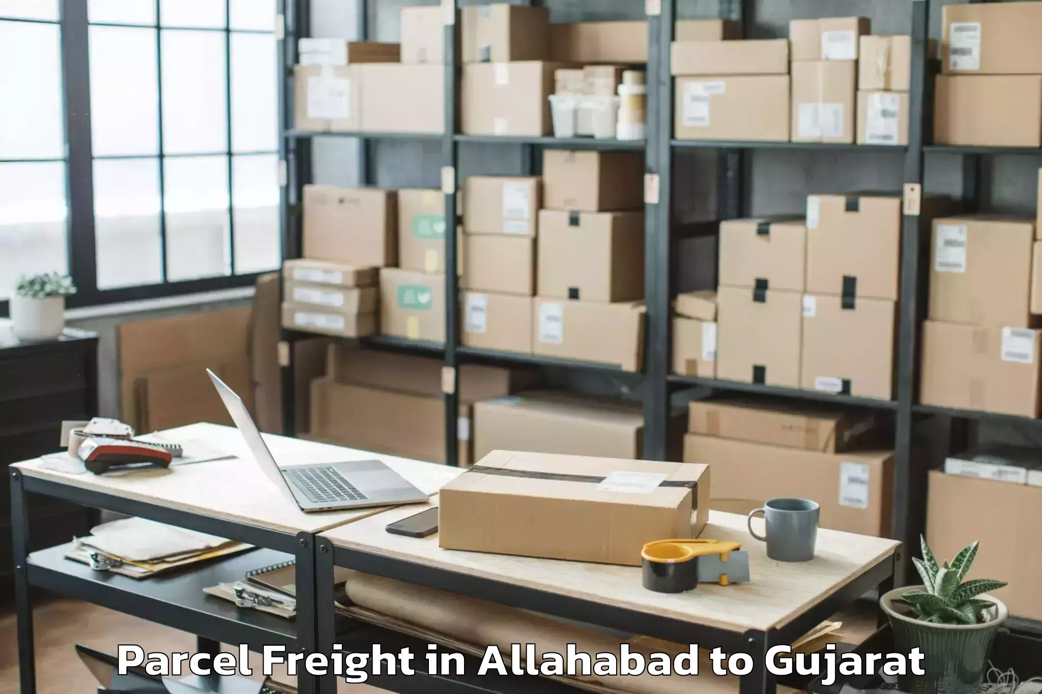 Book Allahabad to Gujarat University Of Transpla Parcel Freight